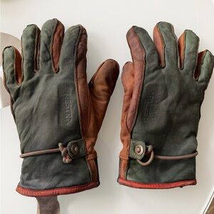 Vintage Hestra 10 Men's Winter Gloves wool lined